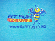 FIT FUN YOUNG WOMEN'S TRI RACERBACK TANK - TURQUOISE FROST